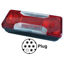 Rear Right Hand Offside Combination Tail Lamp Light Unit For Iveco Daily Tipper 2006 Onwards